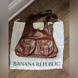 Genuine leather bag Banana Republic